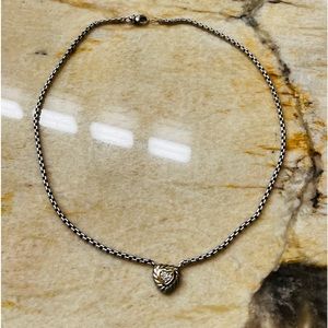 David Yurman heart necklace